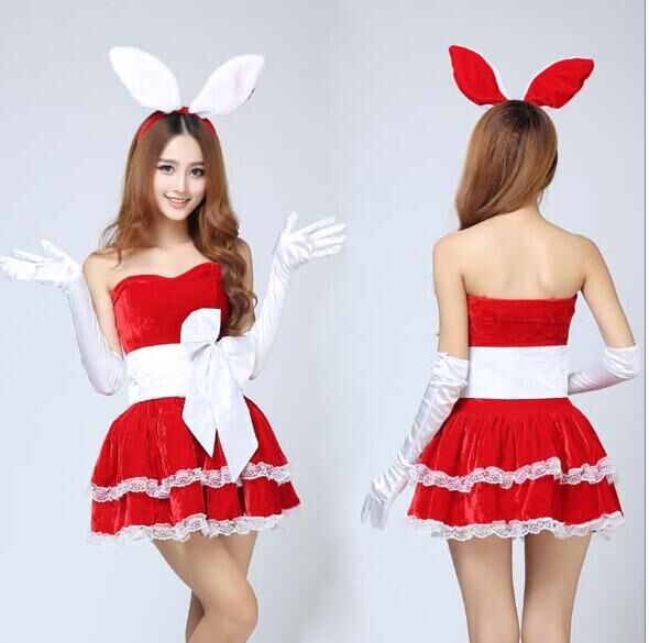 06WD0178_兔女郎装大红色兔子装表演服