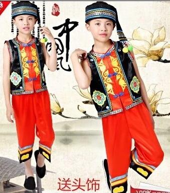 彝族少数民族儿童男装